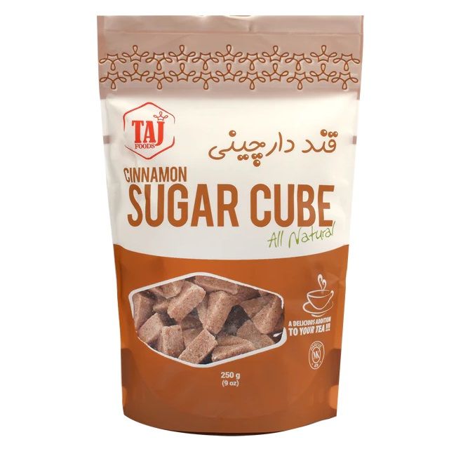Taj Sugar Cubes With Cinnamon - All Natural 9oz