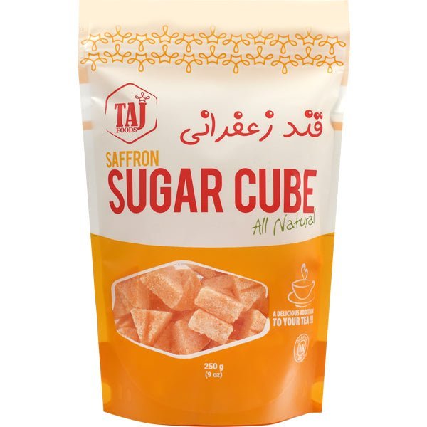 Taj Sugar Cubes With Saffron - All Natural 9oz